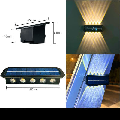 Solarna zidna lampa za dvoriste 10LED