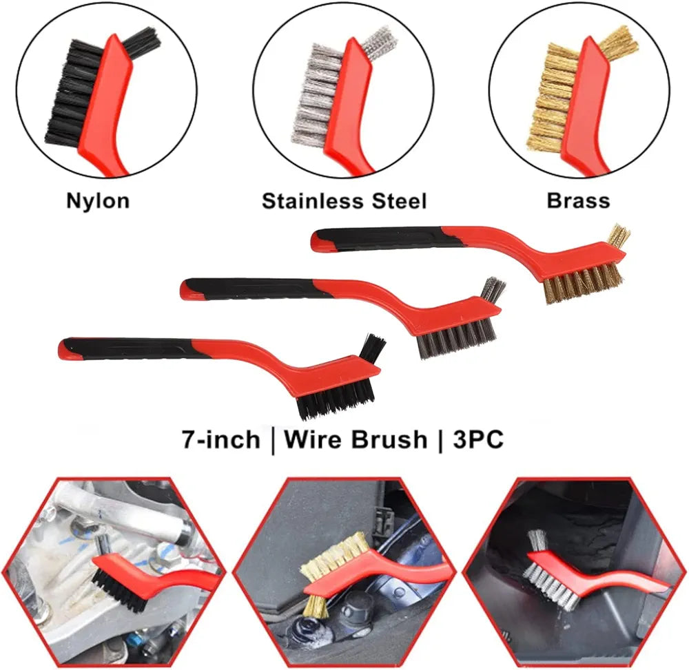 Set za auto detajling četke 17u1 - Azijashop