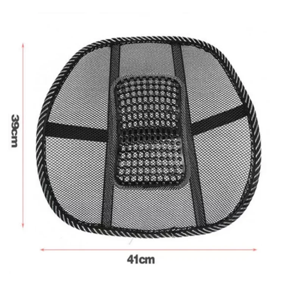 Dimenzije lumbalni naslon za ledja 39cm x 41cm sa masazerom i elasticnom trakom za fiksiranje materijal visoke izdrzljivosti