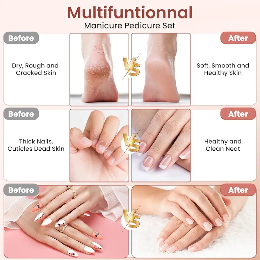 Profesionalni set za manikir i pedikir Polosmart Azijashop