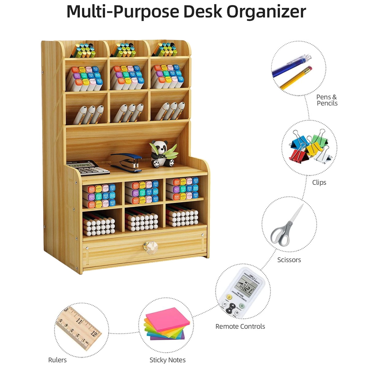 Multifunkcionalni Drveni Organizator Stola "Majstor Reda" Azijashop