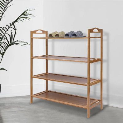Polica za cipele Bamboo 4 nivoa - Azijashop