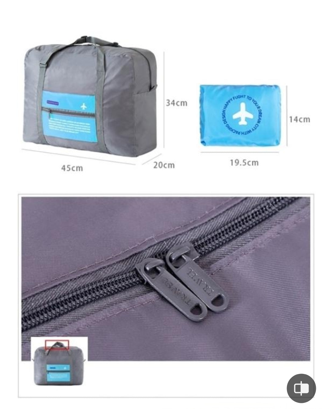 Praktična torba za avion i putovanja 1 + 1 Gratis - Azijashop