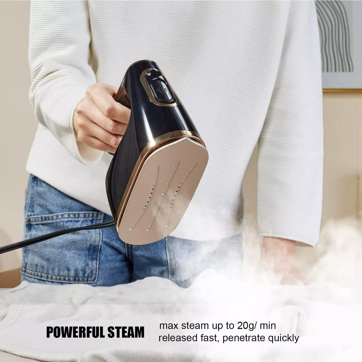 Snažna pegla na paru 1200W - Azijashop