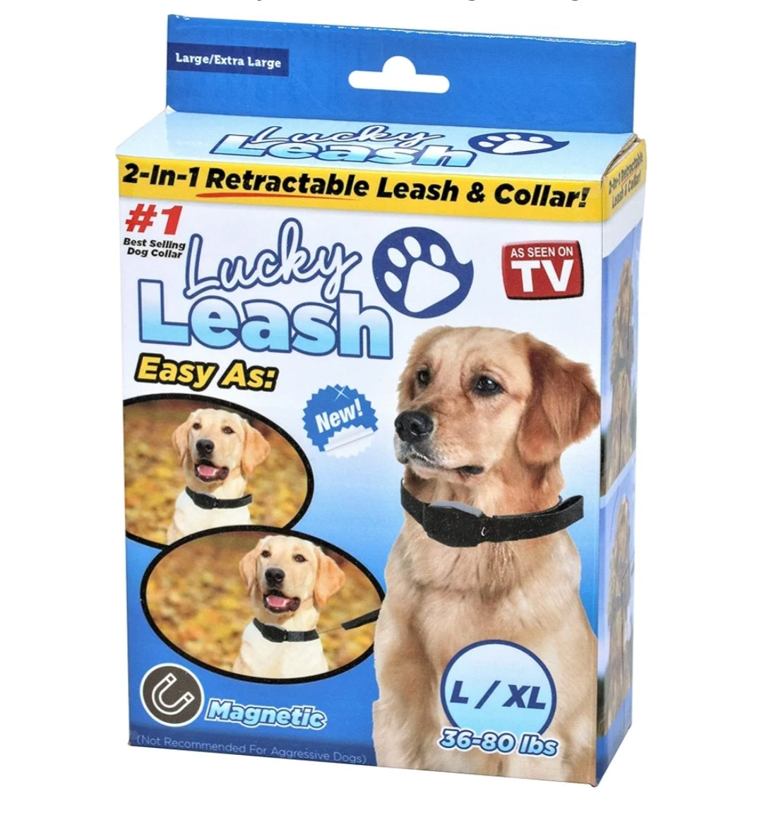 Povodac i ogrlica na izvlačenje Lucky leash - Azijashop