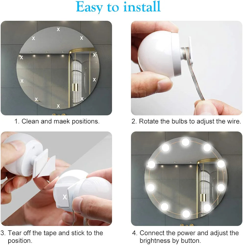 Set Holivud sijalica za ogledalo - Azijashop