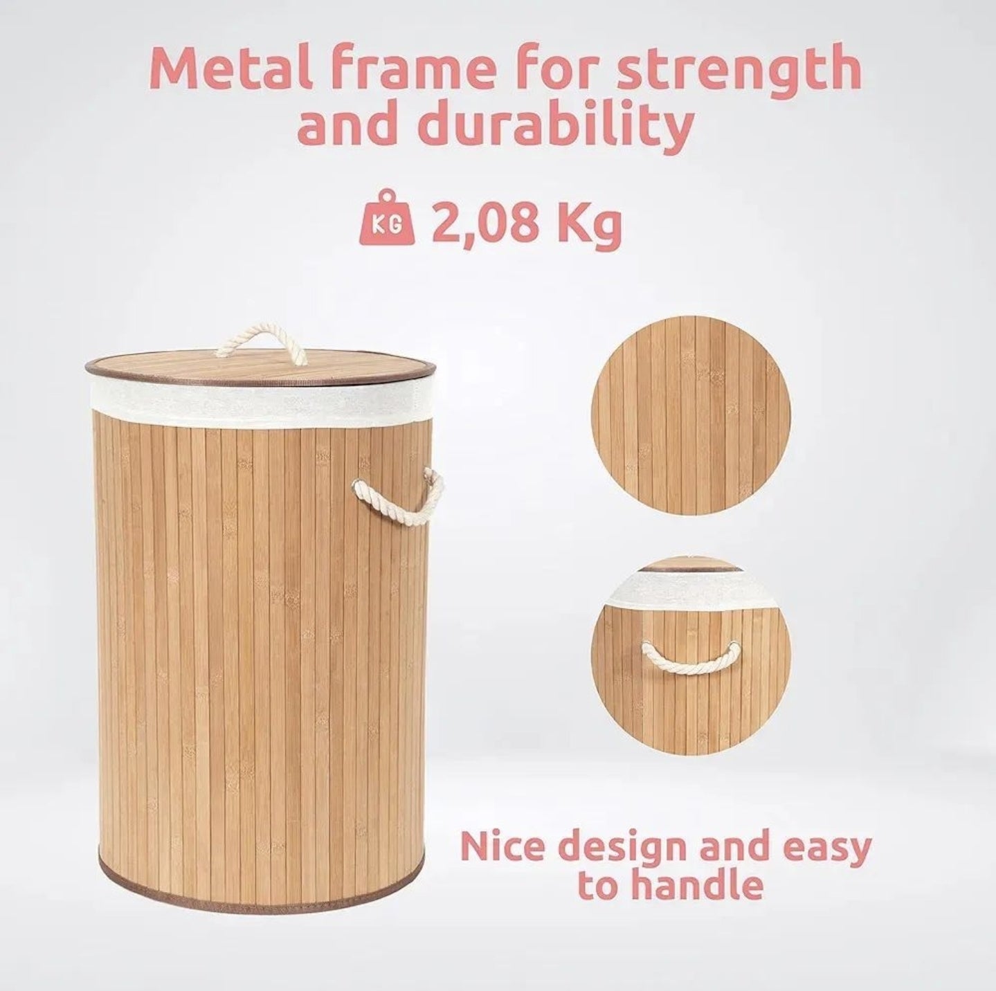 Korpa za ves Bamboo NOVO - Azijashop