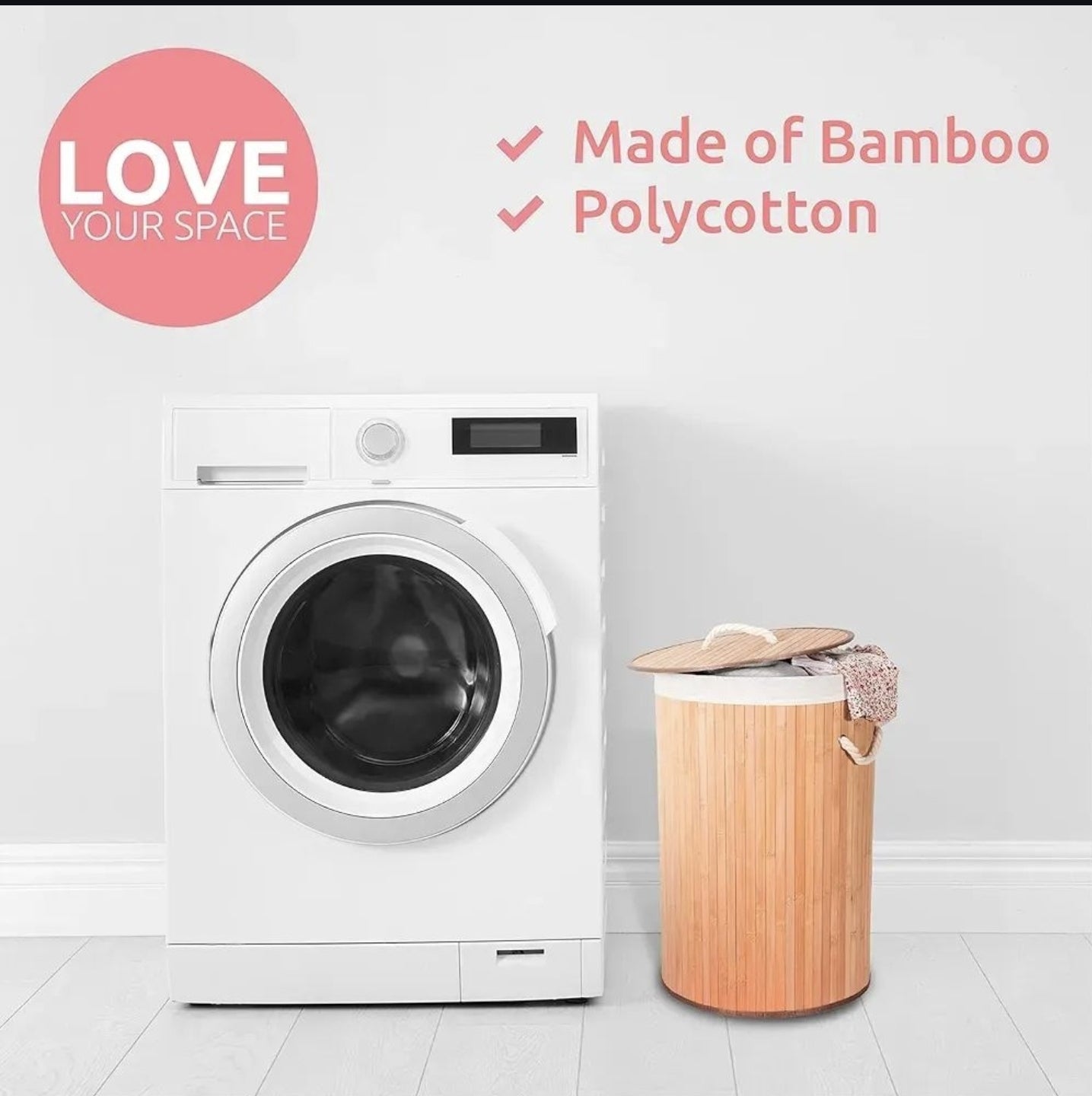 Korpa za ves Bamboo NOVO - Azijashop