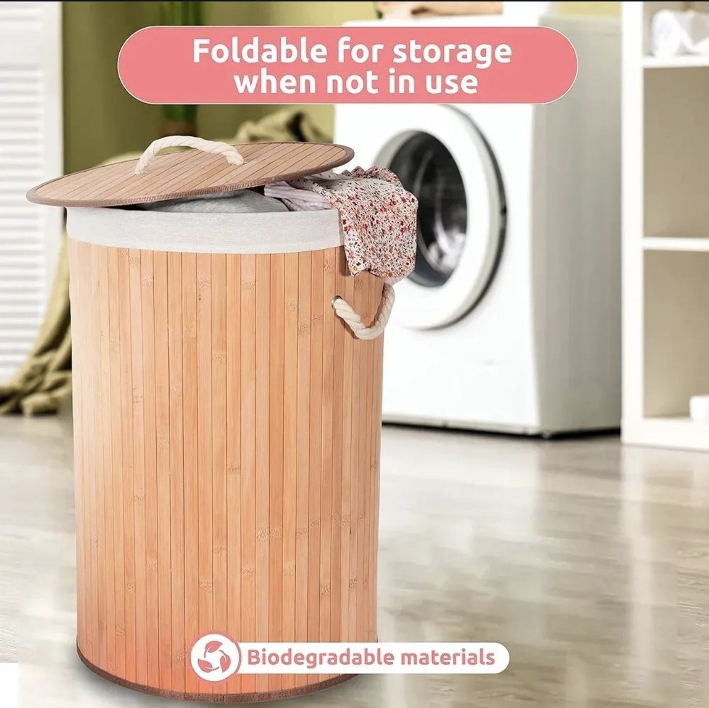 Korpa za ves Bamboo NOVO - Azijashop