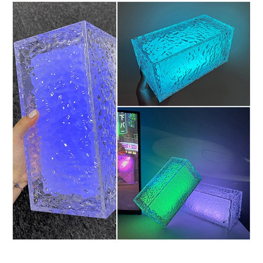 Lampa u obliku ledene kocke rgb - Azijashop