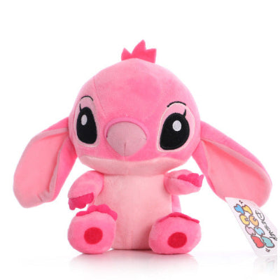 Roze plisana igracka Angel devojcica iz Lilo i Stic crtaca mekana i umiljata poklon za devojcice bebe deciju sobu kolekcionari igracaka