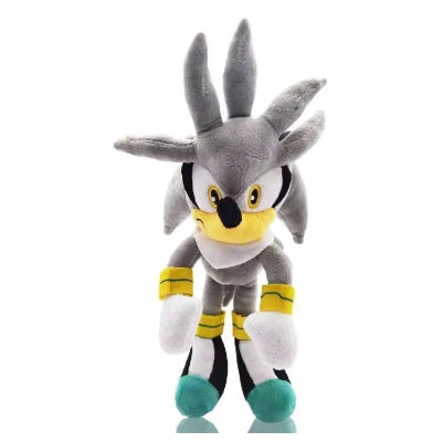 Siva plisana igracka Silver The Hedgehog figura za decu popularan lik iz Sonic serijala