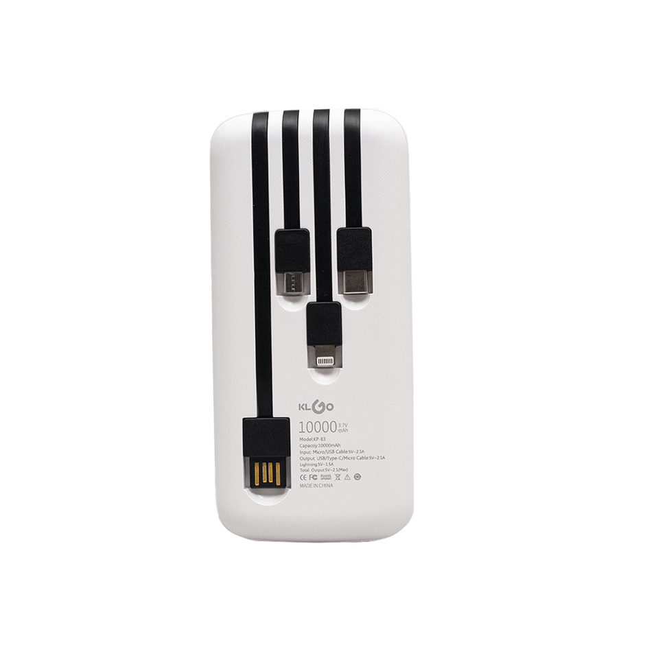 Svi kablovi KLGO KP-83 Power Bank-a.