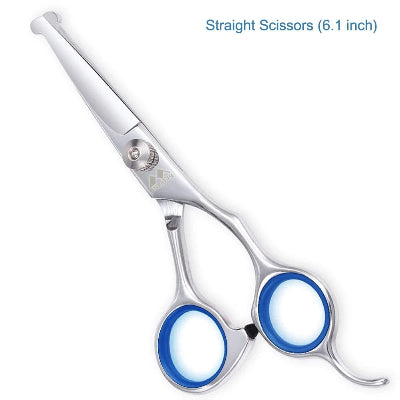 Ravne makaze za sisanje dlake pasa i kucnih ljubimaca, duzine 6.1 incha. Za generalno trimovanje i odrzavanje krzna.