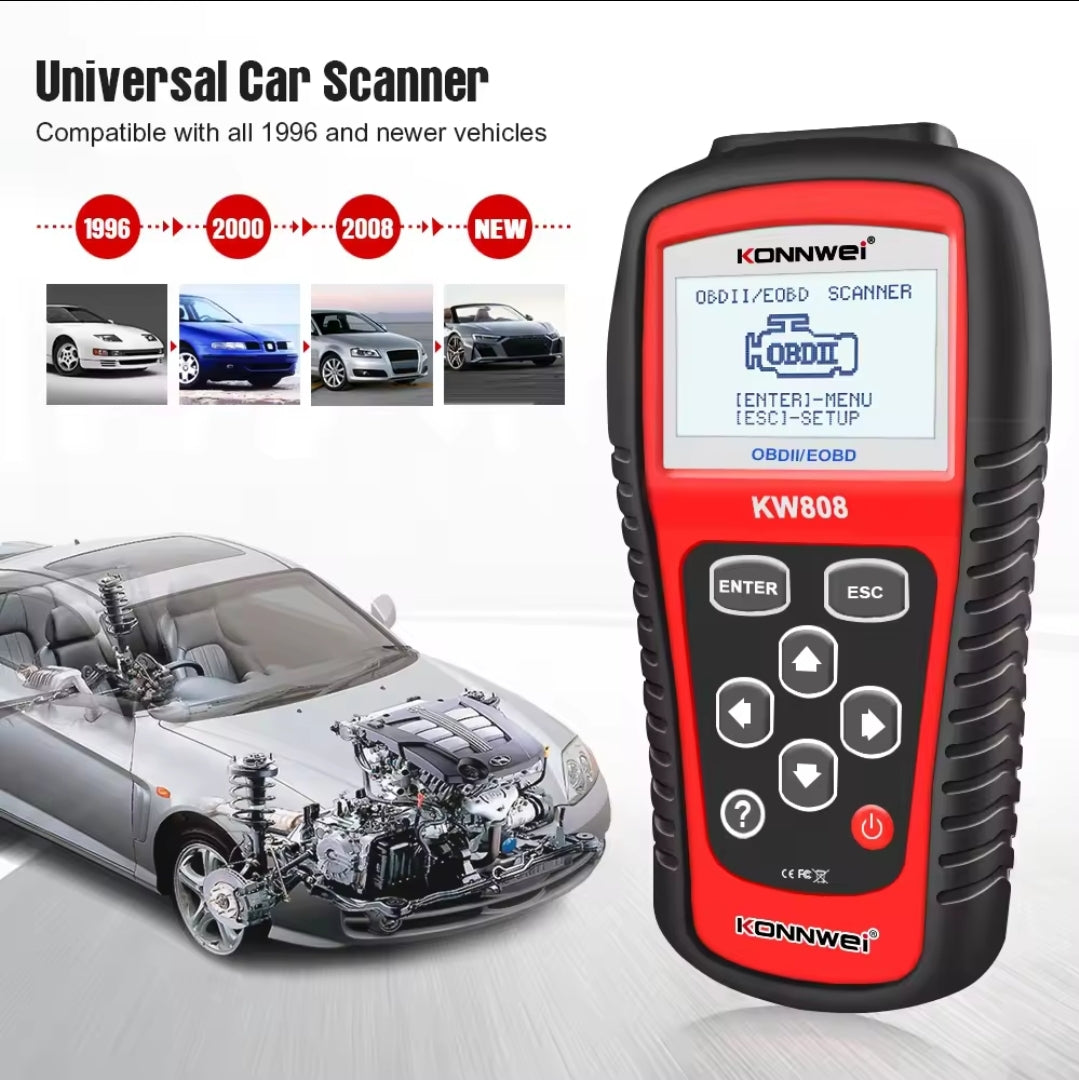 Univerzalna dijagnostika za auto OBDII/EOBD 808 KWHS - Azijashop