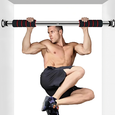 Podesiva sipka za zgibove koja se montira na vrata. Idealan rekvizit za kucni trening, jacanje gornjeg dela tela.