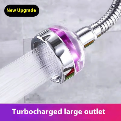 Turbo tus glava za slavinu metalik lila veliki izlaz vode pod pritiskom novi poboljsani model za sudoperu