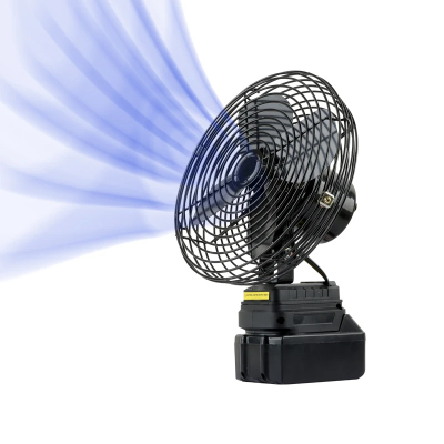 Punjivi ventilator sa jakim protokom vazduha, efikasno hladjenje, snazan ventilator, prenosiv, akumulatorski.