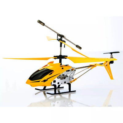 RC helikopter na daljinski zuta boja metalna konstrukcija za decu dečaci Model King igracka letelica