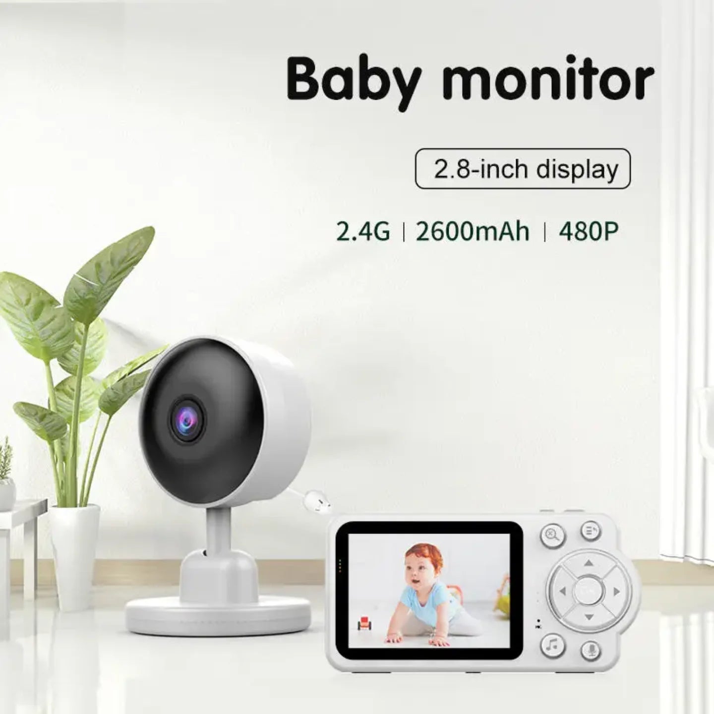 baby monitor sa kamerom, 2.8 inca ekranom i 2.4g bezicnom vezom