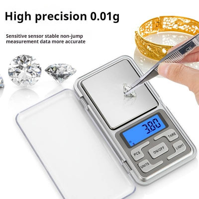 Digitalna vaga za nakit, primena. Meri visoku preciznost, vazna za zlatare, apotekare, laboratorije.