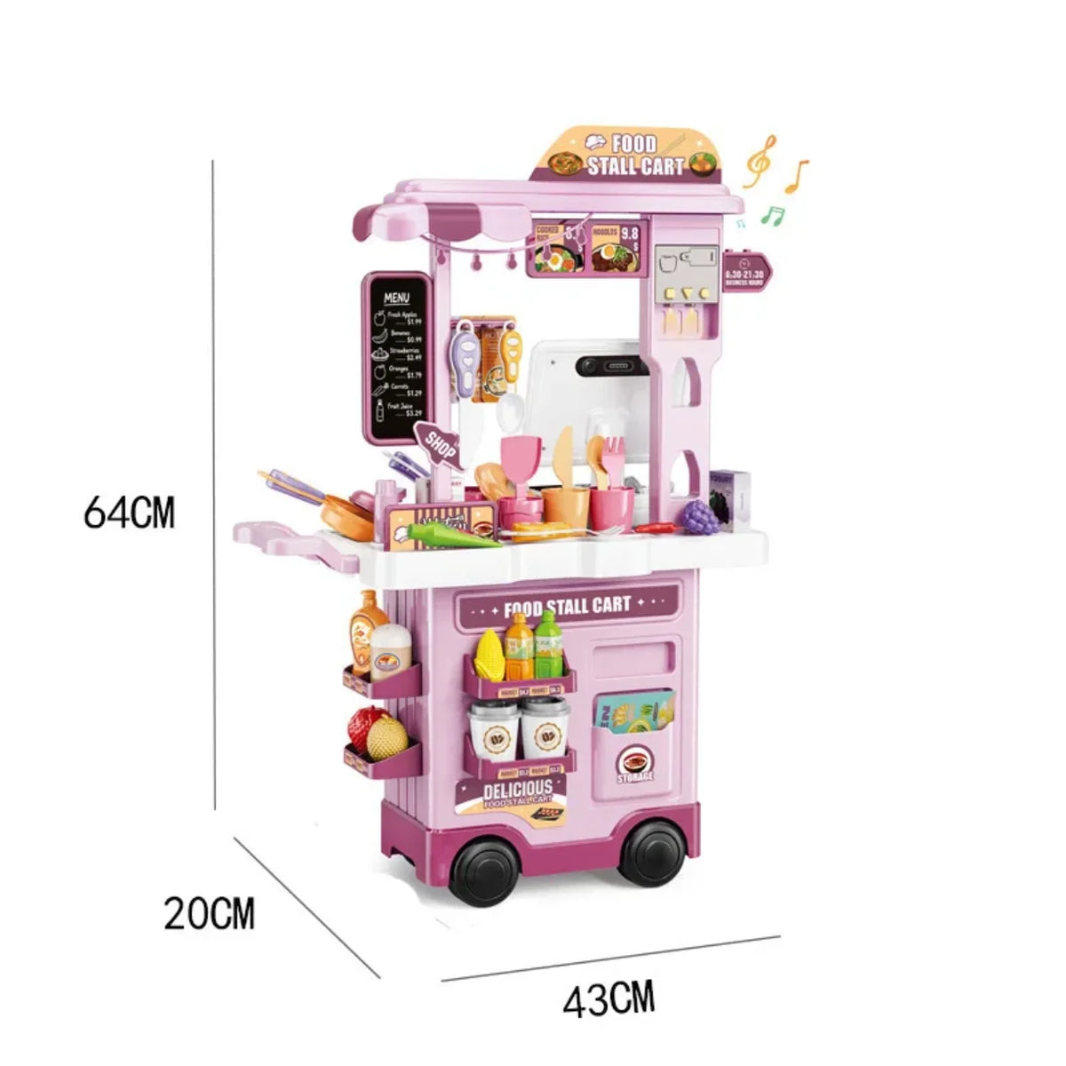 Dimenzije decijeg marketa za hranu na tockicima