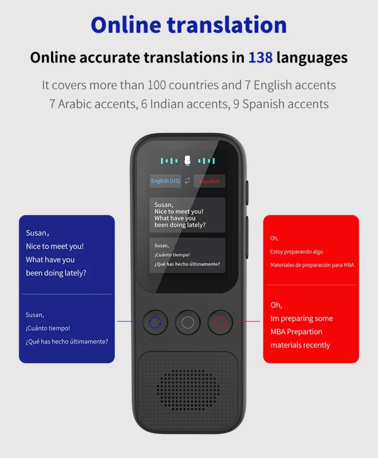 Dvosmerni online glasovni prevod razgovora na dzepnom prevodiocu