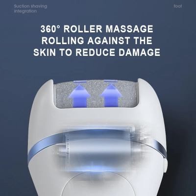 Elektricna turpija 360 stepeni rotirajuci valjak masaza stopala neznan prema kozi efikasno turpijanje za glatke pete