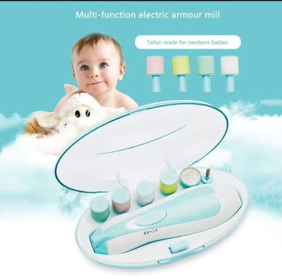 Multifunkcionalni elektricni trimer za nokte za novorodjence i bebe siguran i tih sa vise nastavaka
