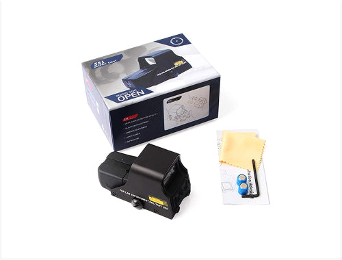 Holografski nishan pakovanje crvena tacka opticki nisan za airsoft lov rekreaciju takticki nisan uputstvo krpica prodaja Beograd Srbija.