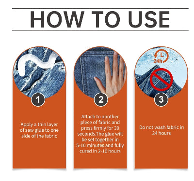 Uputstvo za upotrebu Jaysuing lepka za tkaninu. Koraci za brzo i efikasno lepljenje materijala bez igle i konca.