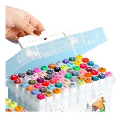 Prenosiva kutija sa flomasterima markerima idealna za siguran transport i rad na terenu