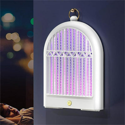 Elegantna bela lampa za komarce, modernog dizajna, savrsena za enterijer doma. Hvata insekte bez hemikalija.