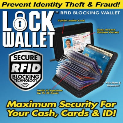 Lock Wallet reklama, tanak novcanik sa RFID blokadom, sprecava kradju identiteta. Osigurajte novac, kartice i dokumenta, sigurno.