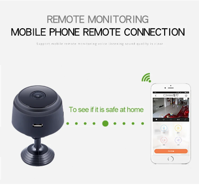 Mini kamera, daljinsko pracenje putem telefona. Pristup uzivo snimcima bilo gde, bilo kada.