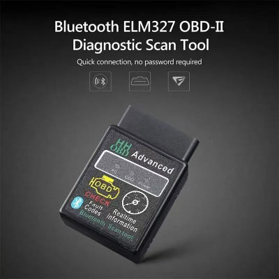 Pakovanje Bluetooth ELM327 OBD-II dijagnostickog skenera. Uredjaj je kompaktan i jednostavan za koriscenje, namenjen za sve tipove vozila sa OBD prikljuckom.
