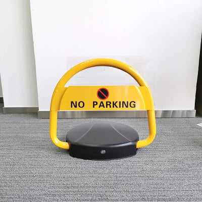 Automatska pametna barijera parkinga zuta crna prepreka daljinsko zakljucavanje parking mesta cuvar parkinga