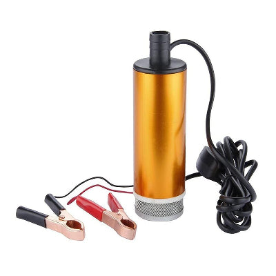 Potapajuca pumpa za pretakanje goriva ili vode, 12V DC, sa klemama, kompaktna i prenosiva