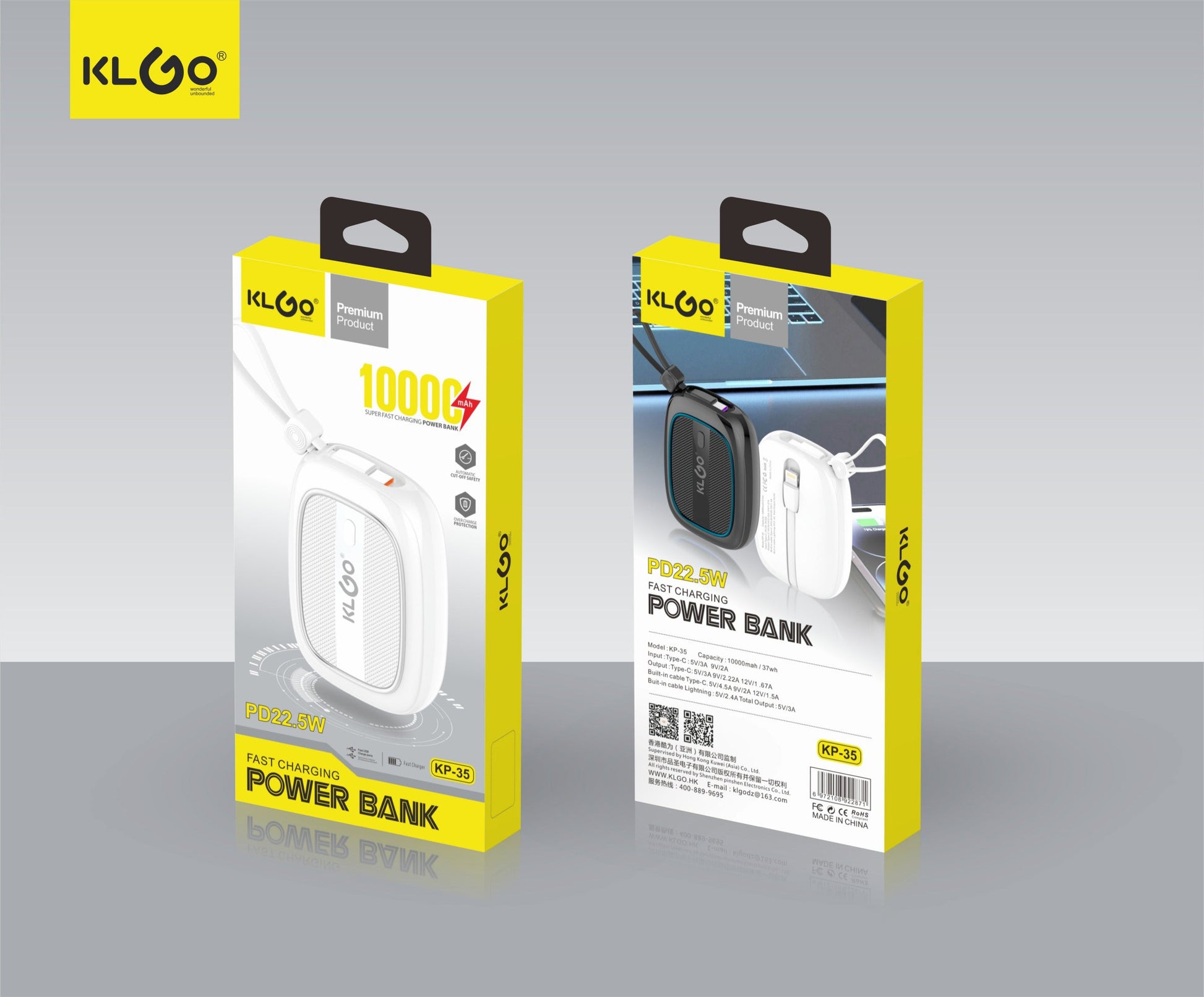 KLGO KP-35 Power Bank 10000mAh Azijashop