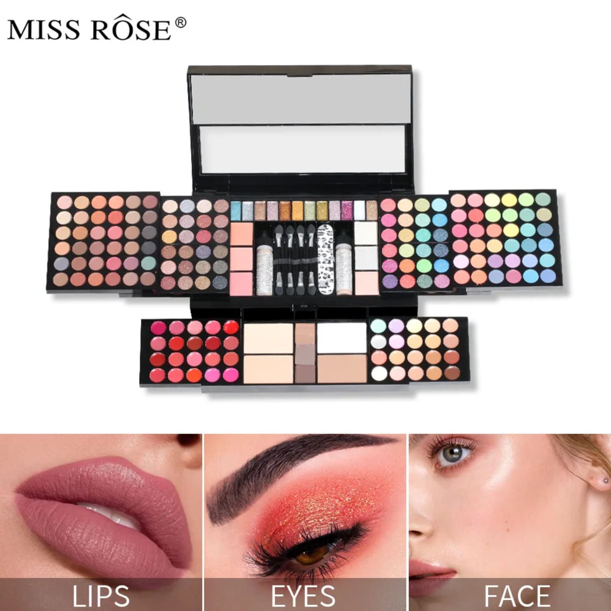 Profesionalni makeup set za lice, oči i usne sa velikim izborom nijansi