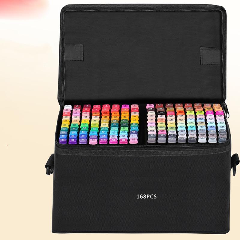 Profesionalni set markera za crtanje 168 boja u prenosivoj torbi