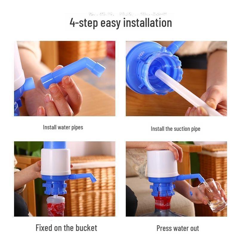 Postupak montaze pumpe za vodu za balon sa prikazom instalacije cevi i fiksiranja na balon