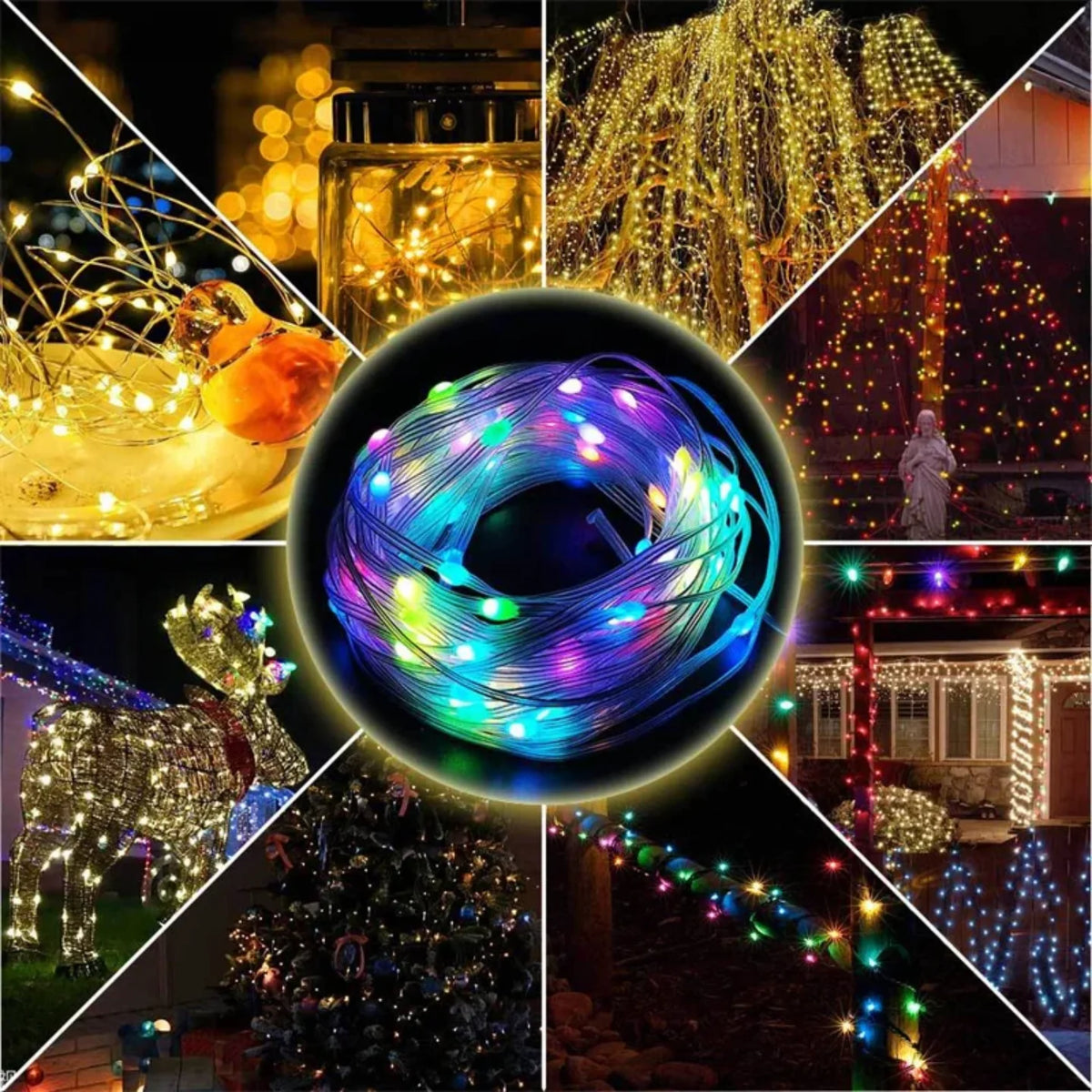 Primeri dekoracije sa RGB LED trakom u enterijeru i dvoristu