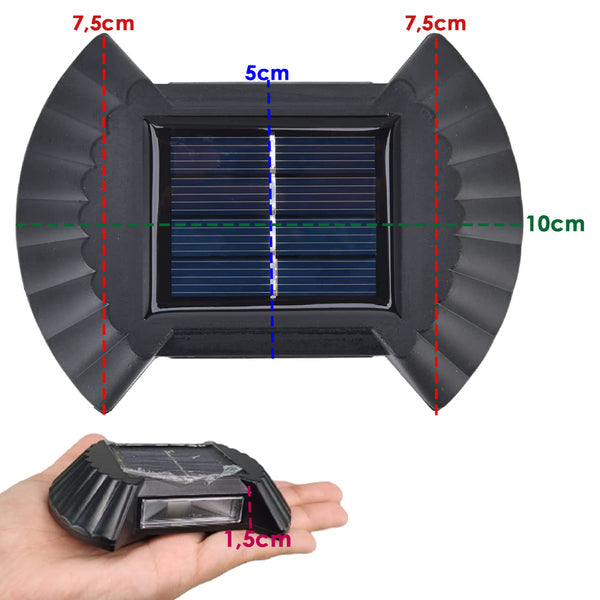 Solarne LED skoljke- zidne lampe za dvorište 4 komada Azijashop