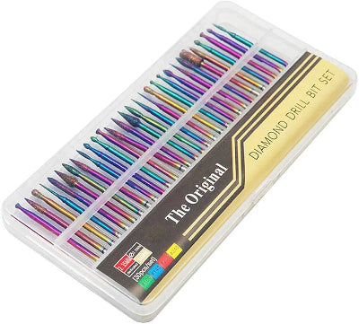 Kvalitetan set dijamantskih burgija za nokte profesionalna oprema za manikir pedikir. Idealan za salonsku upotrebu i kucnu negu noktiju.