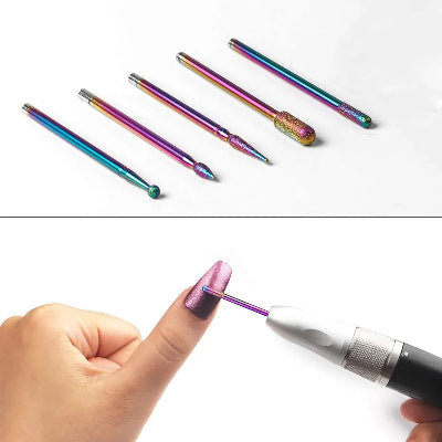 Detaljan prikaz koriscenja burgije za obradu noktiju. Profesionalna alatka za precizan manikir. Idealna za uklanjanje zanoktica i poliranje noktiju.