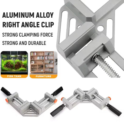 Kvalitetna stega za drvo i metal od aluminijumske legure sa jakim steznim mehanizmom za ugao od 90 stepeni.