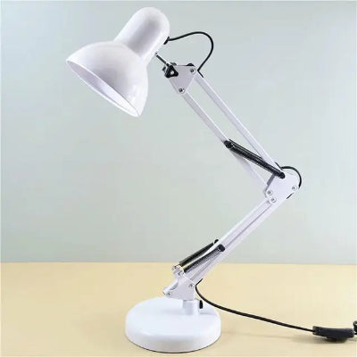 Kvalitetna bela stona lampa sa podesivim zglobom, idealna za radni sto, kancelariju ili citanje. Elegantan dizajn, dugotrajna i funkcionalna, savrseno osvetljenje za vas prostor.