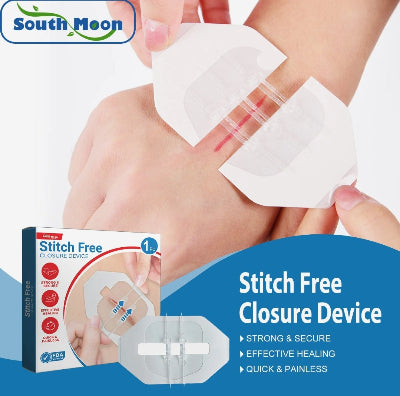 Pakovanje uredjaja za zatezanje rane kao deo prve pomoci za efikasno spajanje ivica rane i zaustavljanje krvarenja