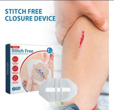 Uredjaj za zatvaranje dubokih rana bez savova sa flasterima za brzo zarastanje idealno za prvu pomoc
